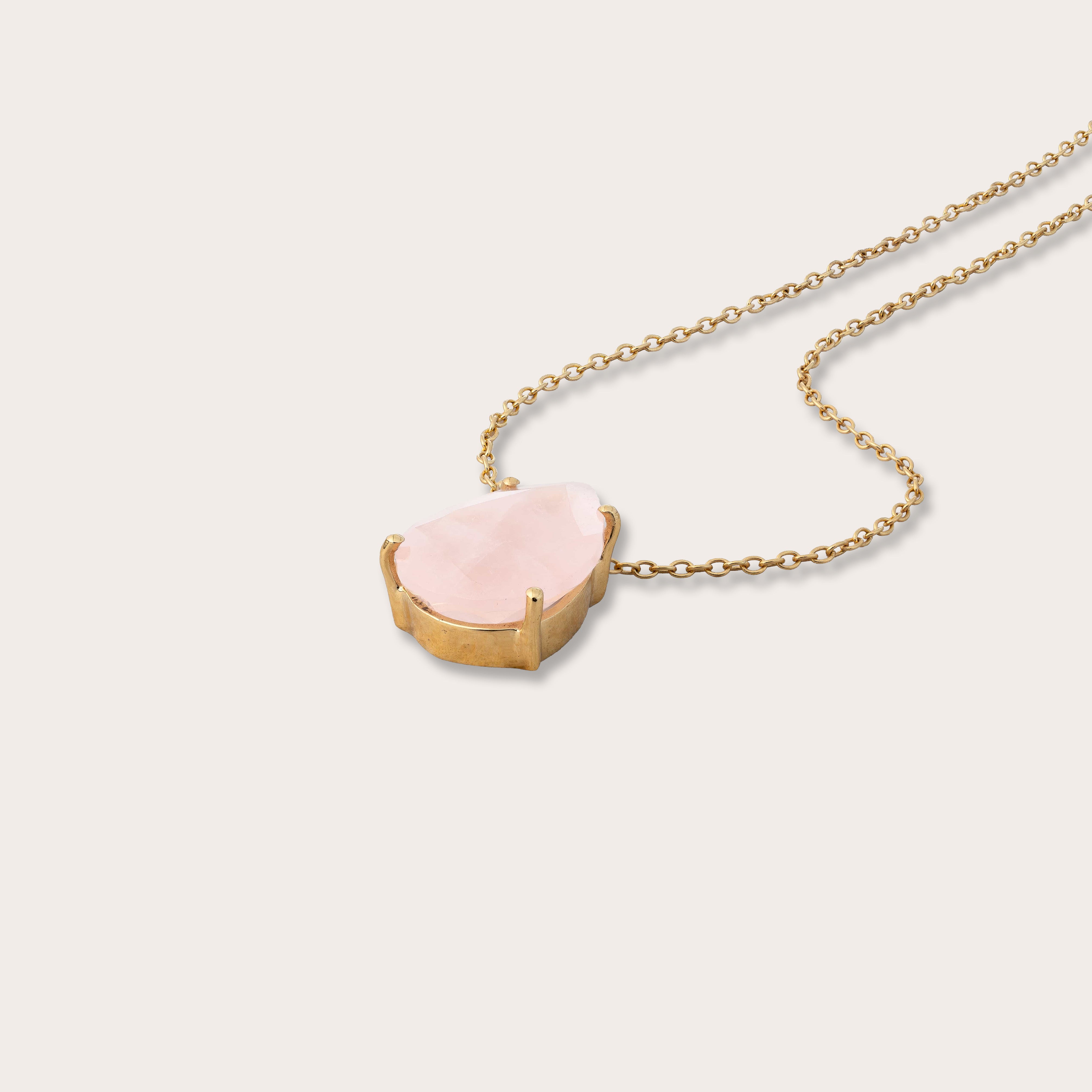 Tears of Aphrodite Necklace with Rose Quartz